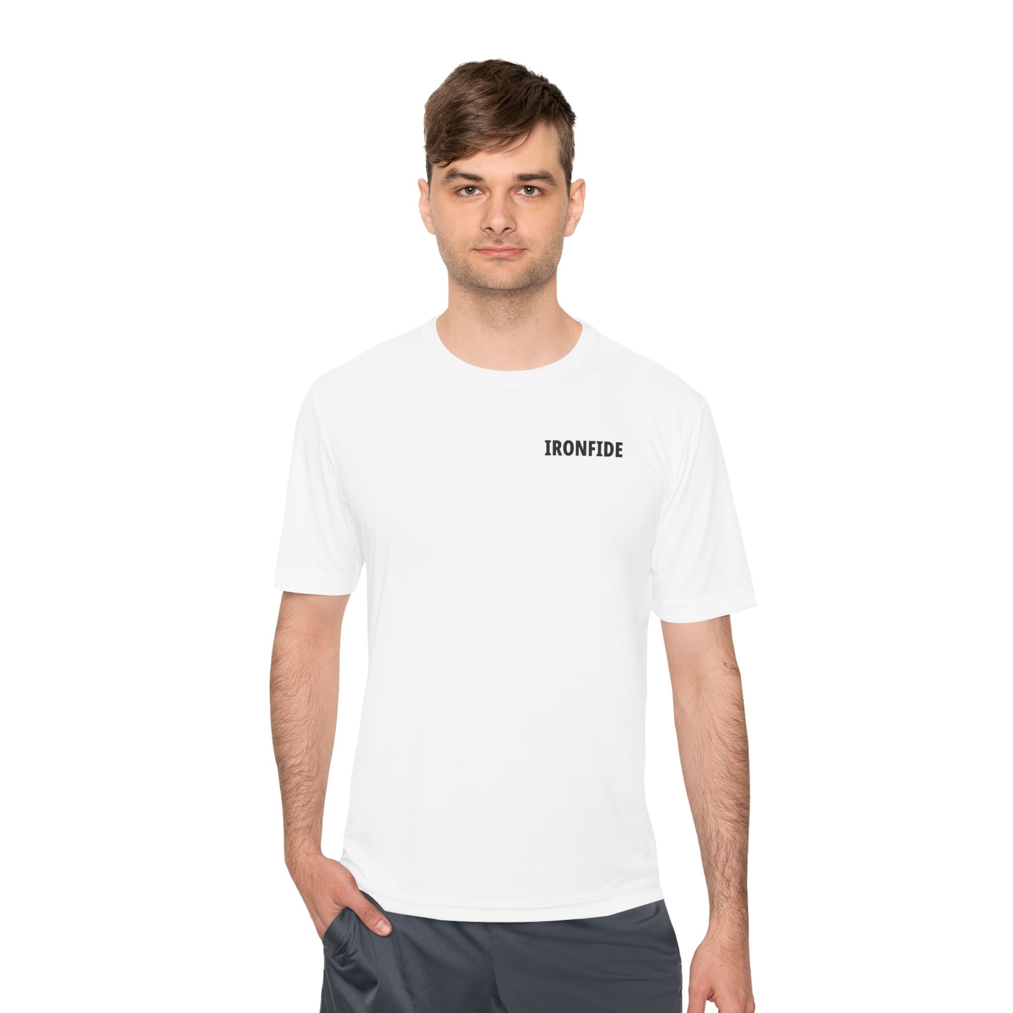 Still Becoming Moisture-Wicking Tee — 'Still Becoming' Motivational Workout Shirt