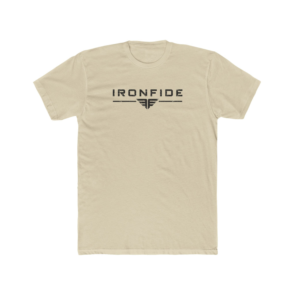 IronFide Logo Tee — Minimalist Vintage Logo T‑Shirt