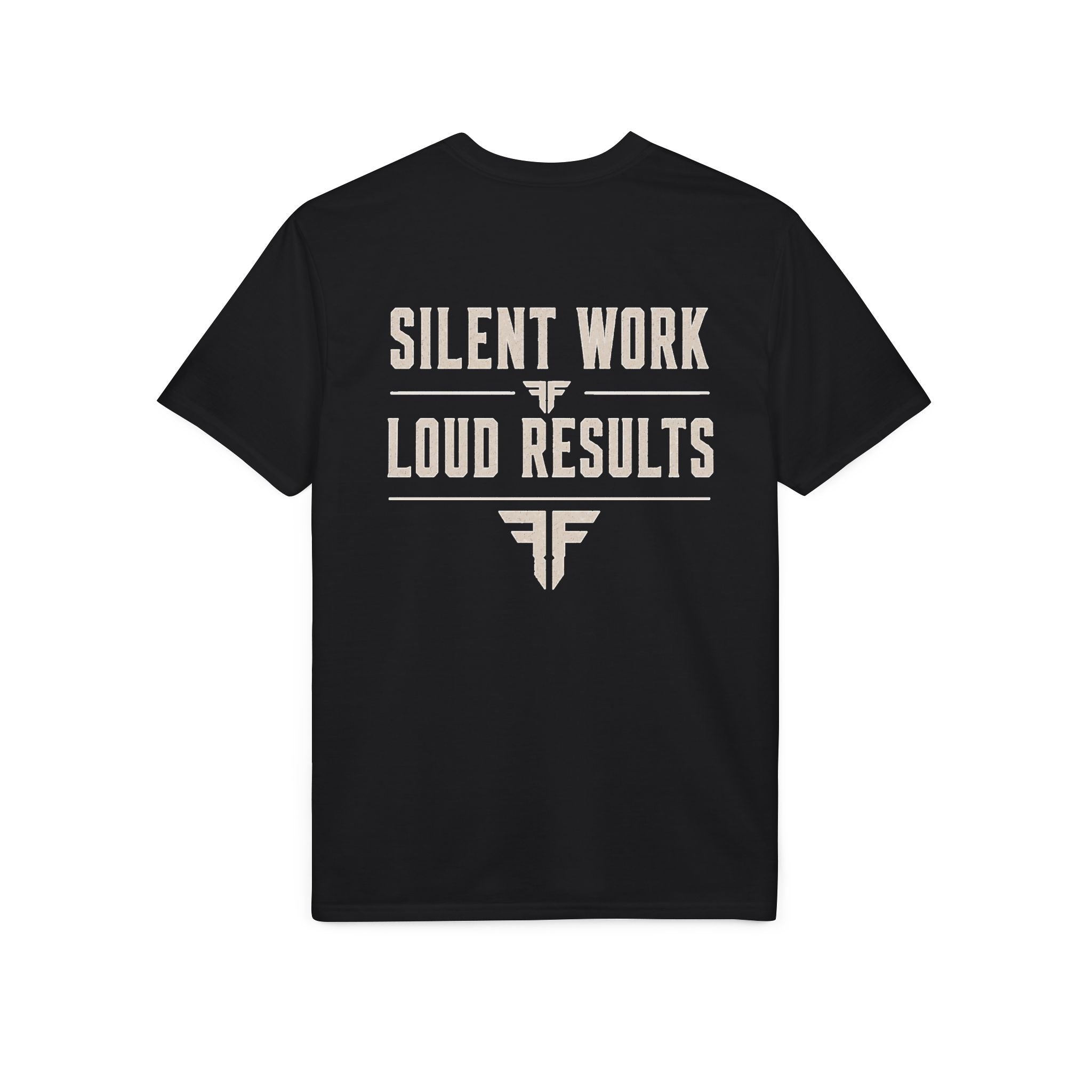 Men's Motivational Gym T-Shirt | Silent Work, Loud Results | IRONFIDE