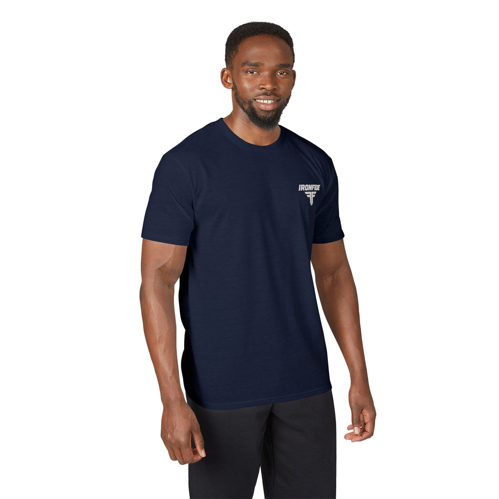 Men's Motivational Gym T-Shirt | Silent Work, Loud Results | IRONFIDE