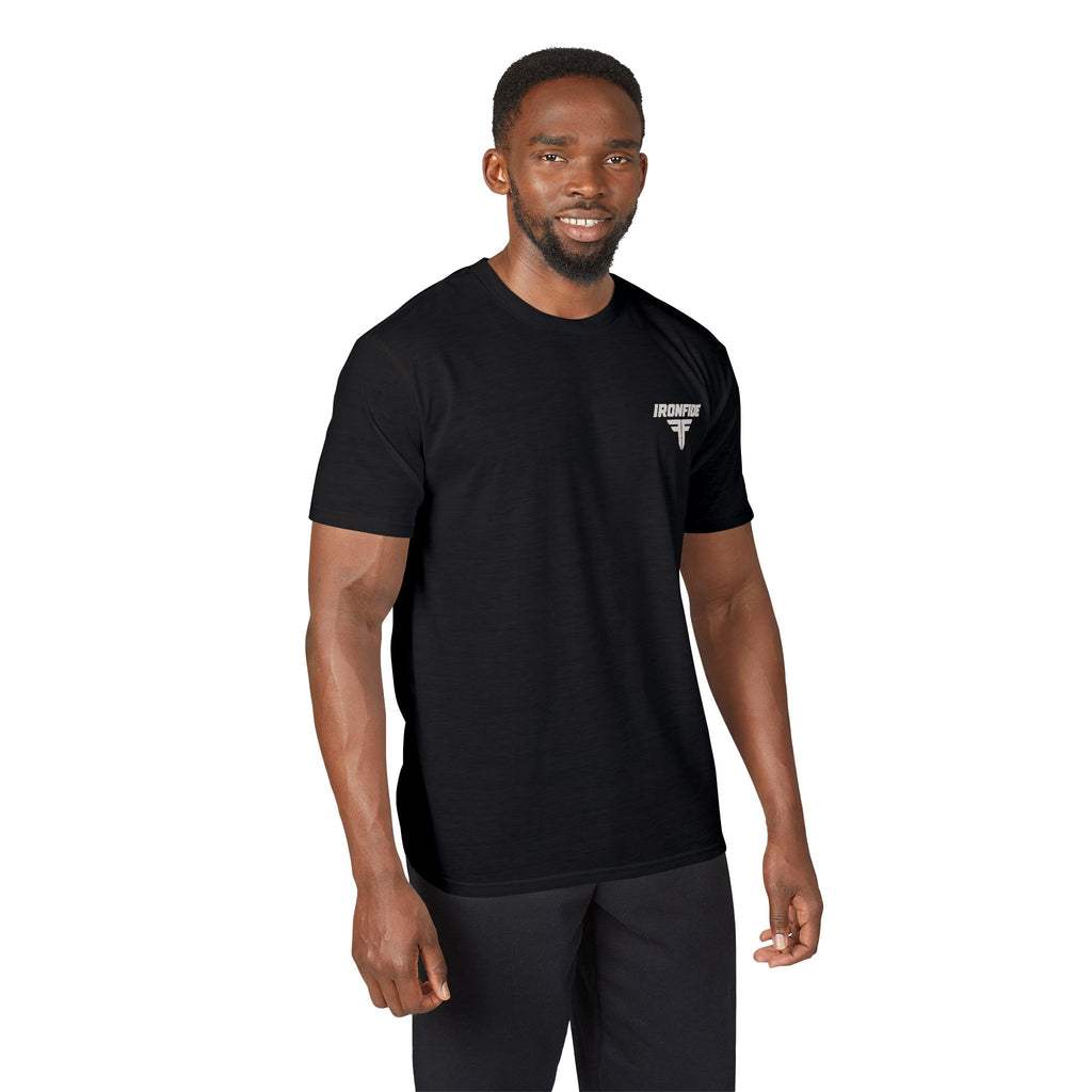 Men's Motivational Gym T-Shirt | Silent Work, Loud Results | IRONFIDE