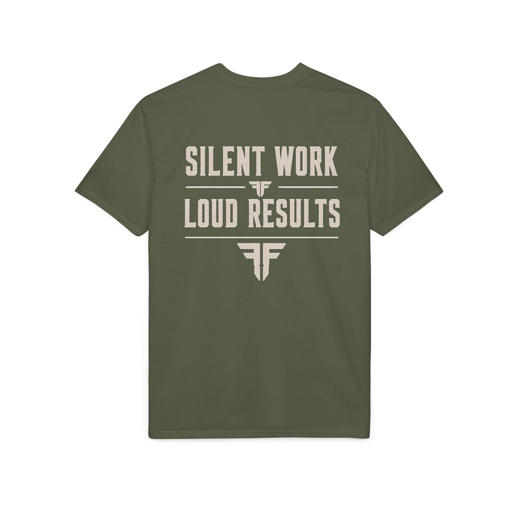Men's Motivational Gym T-Shirt | Silent Work, Loud Results | IRONFIDE