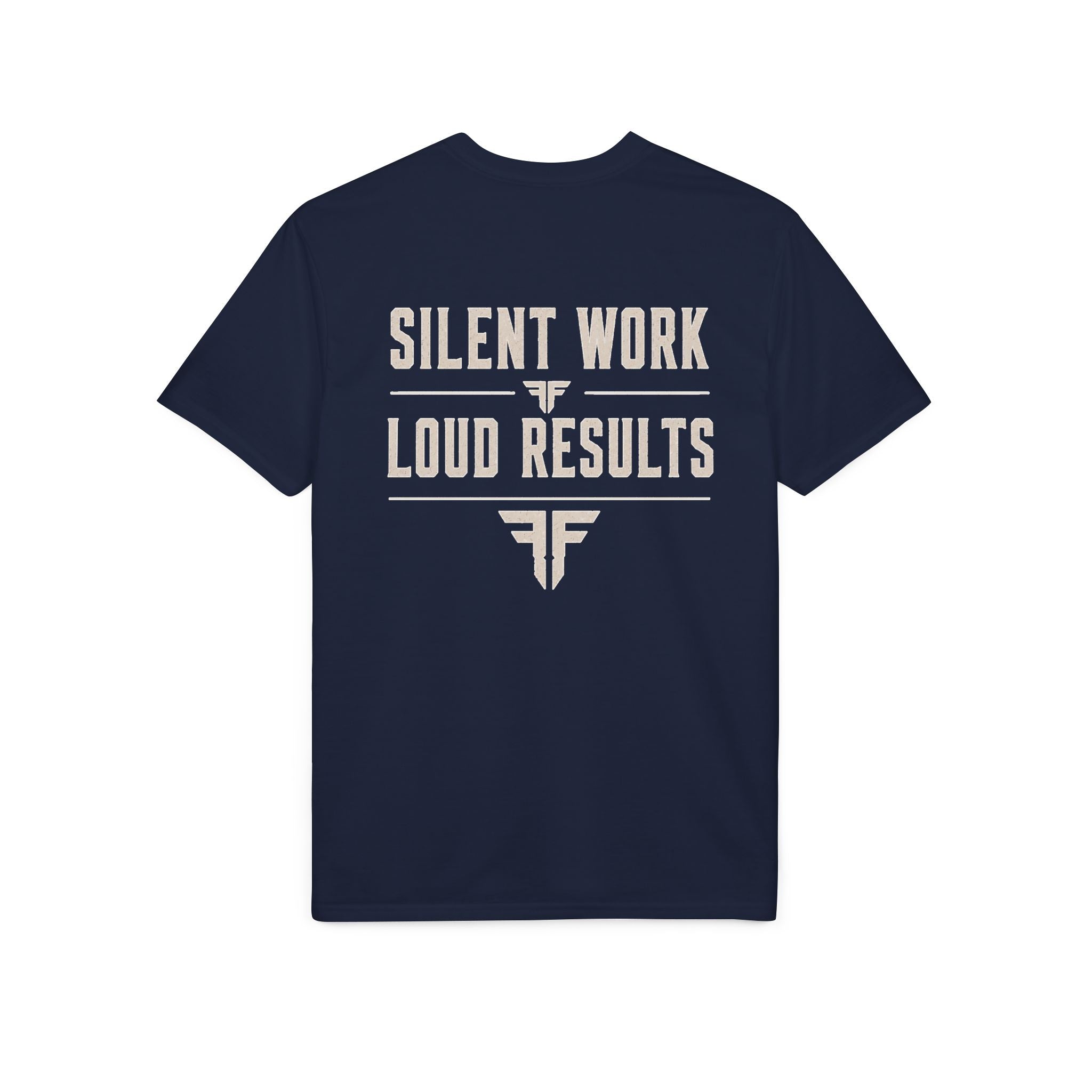 Men's Motivational Gym T-Shirt | Silent Work, Loud Results | IRONFIDE